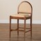 Bali & Pari Maryland Modern Bohemian Natural Rattan and Acacia Wood Counter Stool 243-13363-ZORO - alternate 9